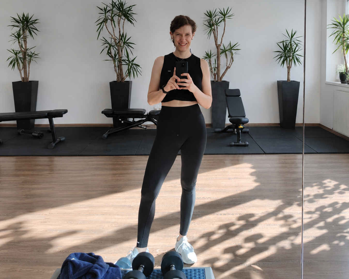 Andrea fühlt sich wohl nach dem Training